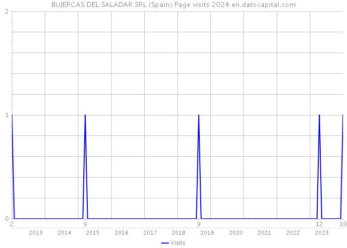 BUJERCAS DEL SALADAR SRL (Spain) Page visits 2024 