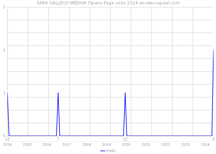 SARA GALLEGO MEDINA (Spain) Page visits 2024 