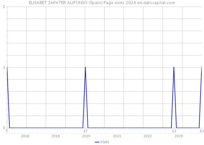 ELISABET ZAPATER ALIFONSO (Spain) Page visits 2024 
