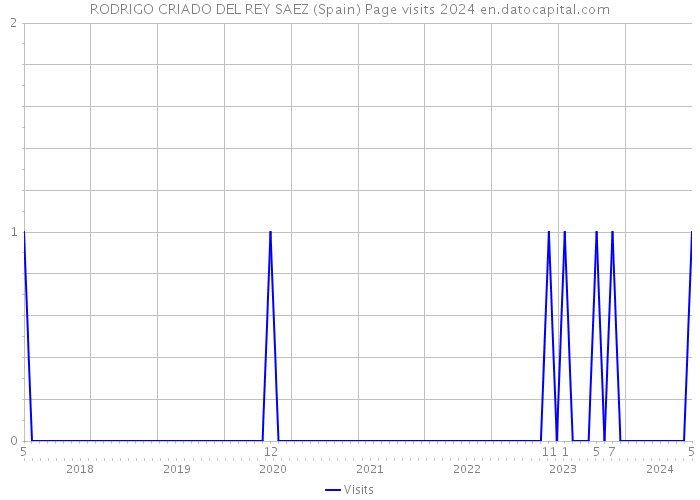 RODRIGO CRIADO DEL REY SAEZ (Spain) Page visits 2024 