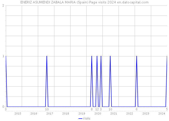ENERIZ ASUMENDI ZABALA MARIA (Spain) Page visits 2024 