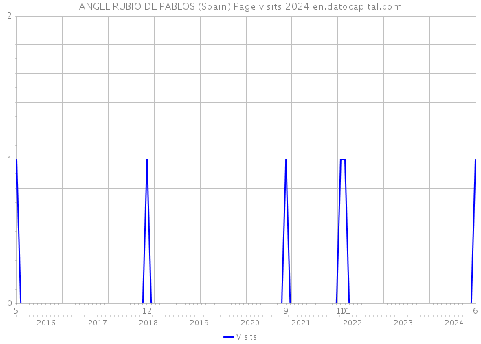 ANGEL RUBIO DE PABLOS (Spain) Page visits 2024 