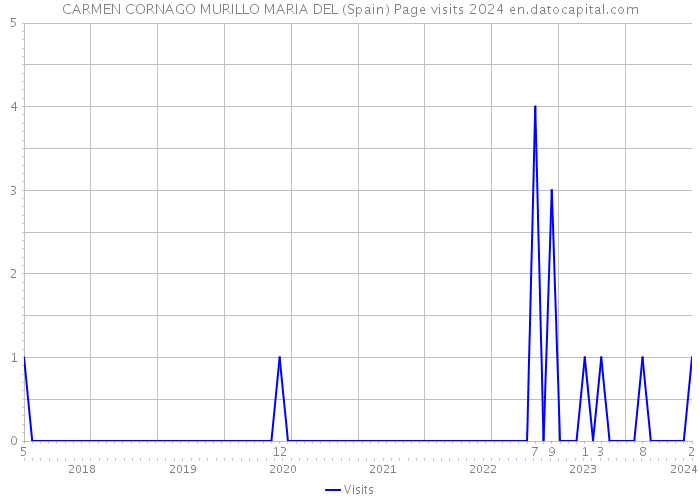 CARMEN CORNAGO MURILLO MARIA DEL (Spain) Page visits 2024 