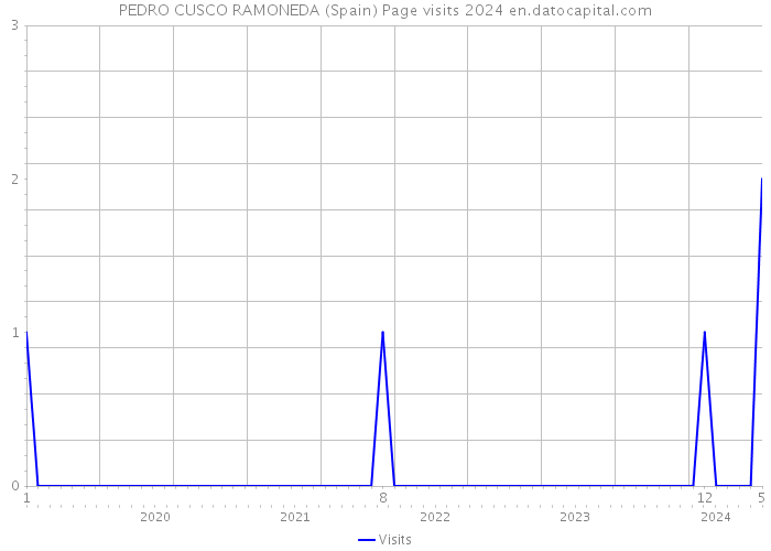 PEDRO CUSCO RAMONEDA (Spain) Page visits 2024 