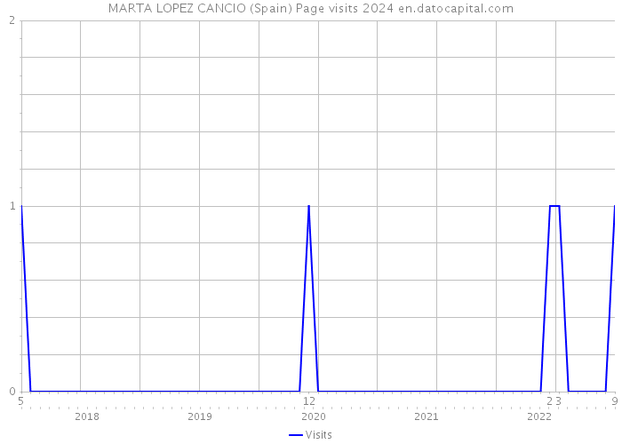MARTA LOPEZ CANCIO (Spain) Page visits 2024 