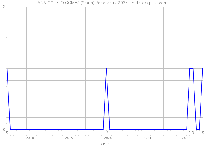 ANA COTELO GOMEZ (Spain) Page visits 2024 