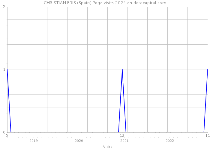 CHRISTIAN BRIS (Spain) Page visits 2024 