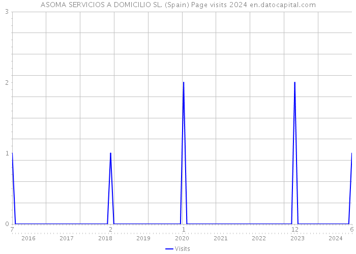 ASOMA SERVICIOS A DOMICILIO SL. (Spain) Page visits 2024 