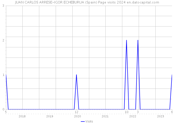JUAN CARLOS ARRESE-IGOR ECHEBURUA (Spain) Page visits 2024 