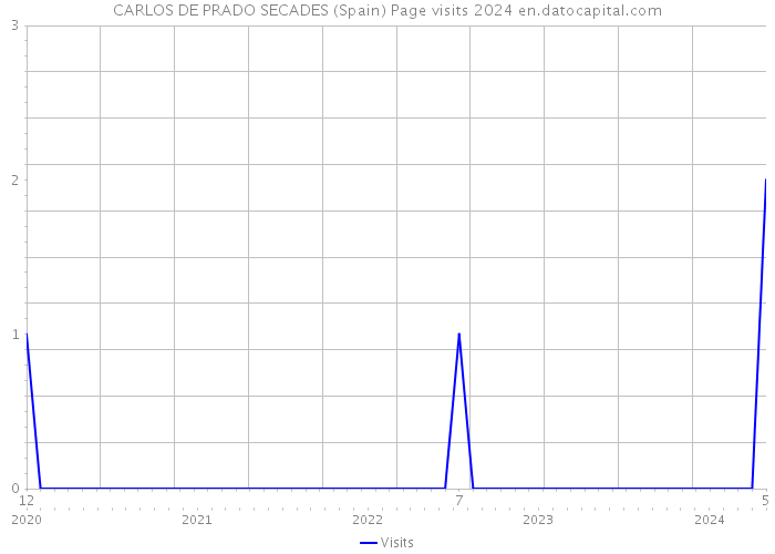CARLOS DE PRADO SECADES (Spain) Page visits 2024 