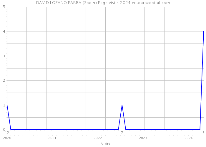 DAVID LOZANO PARRA (Spain) Page visits 2024 