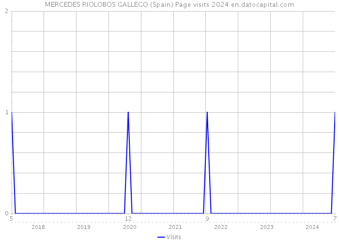 MERCEDES RIOLOBOS GALLEGO (Spain) Page visits 2024 
