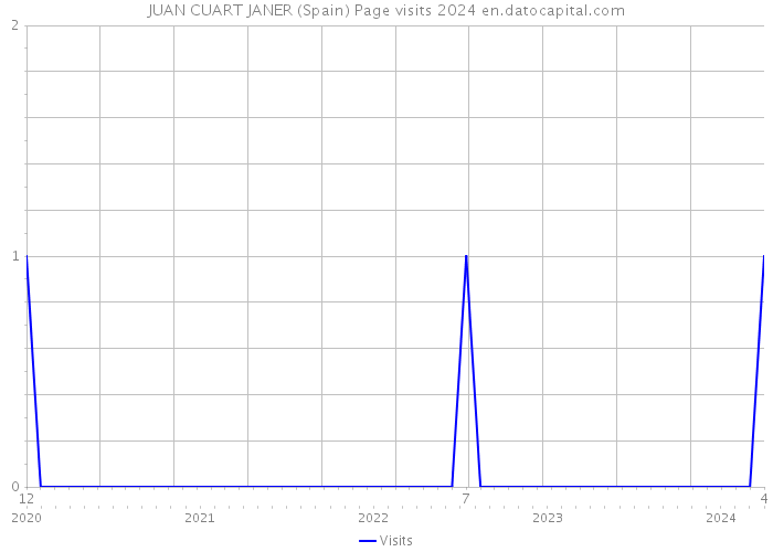 JUAN CUART JANER (Spain) Page visits 2024 