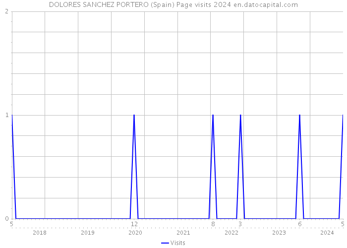 DOLORES SANCHEZ PORTERO (Spain) Page visits 2024 