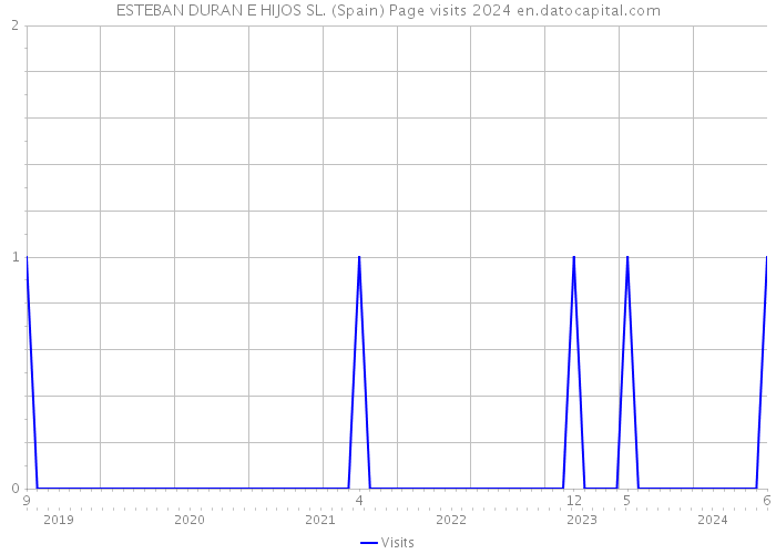 ESTEBAN DURAN E HIJOS SL. (Spain) Page visits 2024 