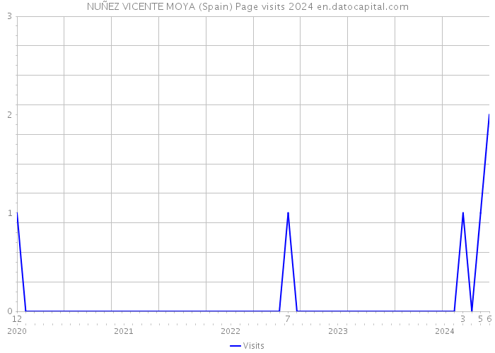 NUÑEZ VICENTE MOYA (Spain) Page visits 2024 