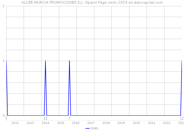 ALCER MURCIA PROMOCIONES S.L. (Spain) Page visits 2024 