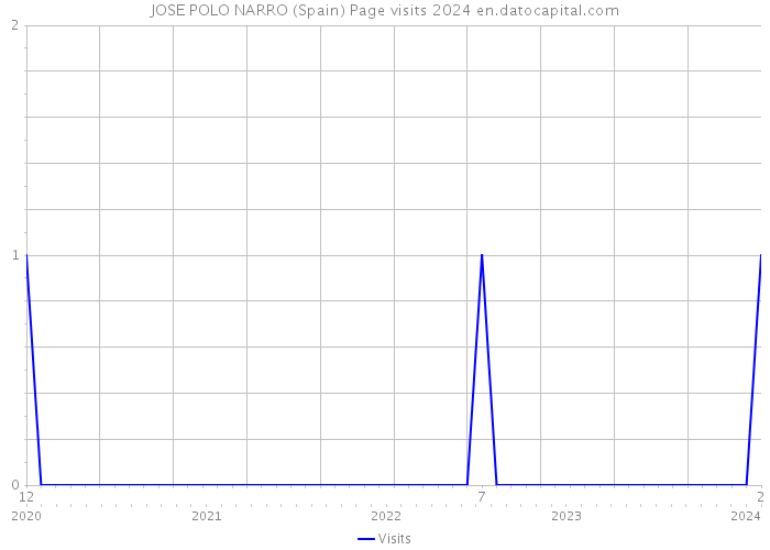 JOSE POLO NARRO (Spain) Page visits 2024 