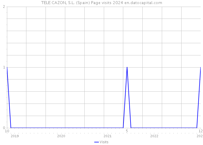 TELE CAZON, S.L. (Spain) Page visits 2024 