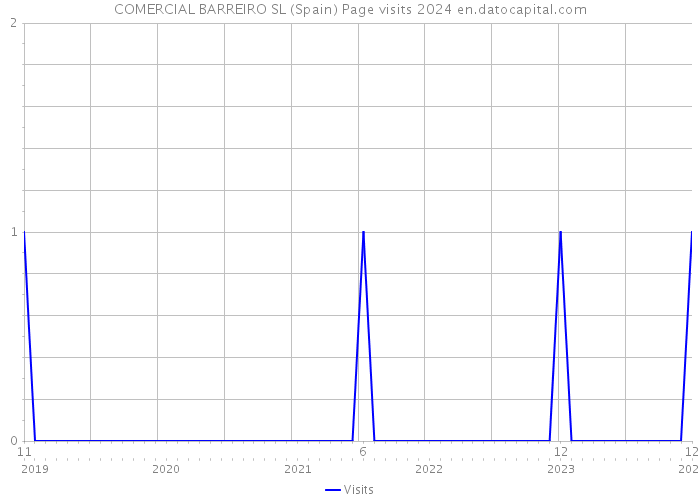 COMERCIAL BARREIRO SL (Spain) Page visits 2024 