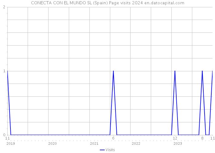 CONECTA CON EL MUNDO SL (Spain) Page visits 2024 