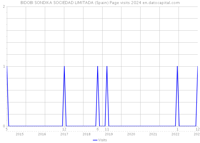 BIDOBI SONDIKA SOCIEDAD LIMITADA (Spain) Page visits 2024 