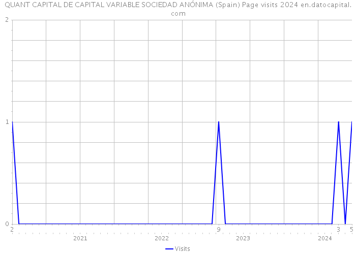 QUANT CAPITAL DE CAPITAL VARIABLE SOCIEDAD ANÓNIMA (Spain) Page visits 2024 