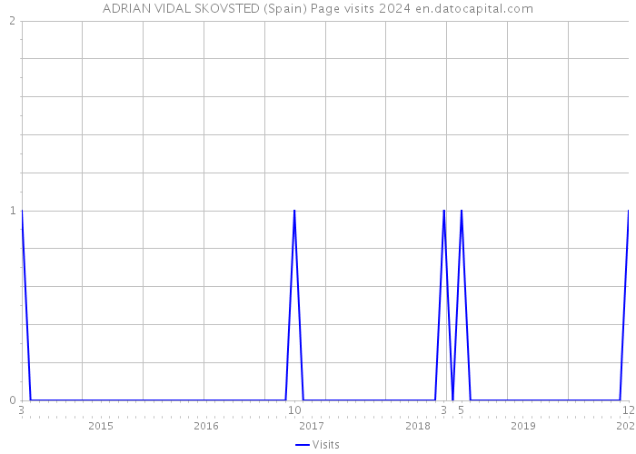 ADRIAN VIDAL SKOVSTED (Spain) Page visits 2024 