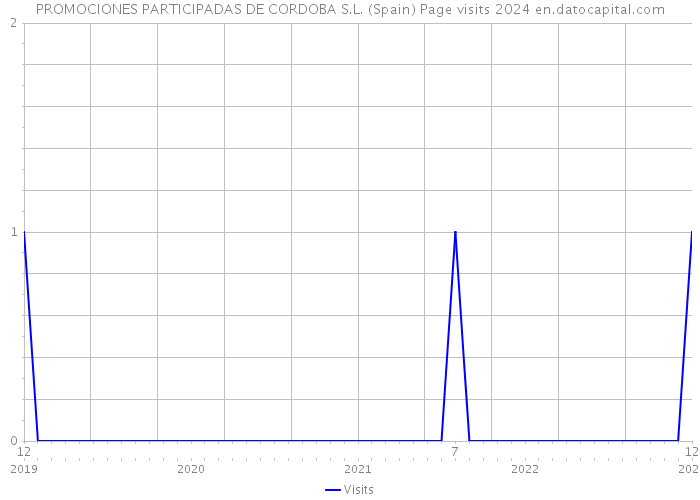 PROMOCIONES PARTICIPADAS DE CORDOBA S.L. (Spain) Page visits 2024 