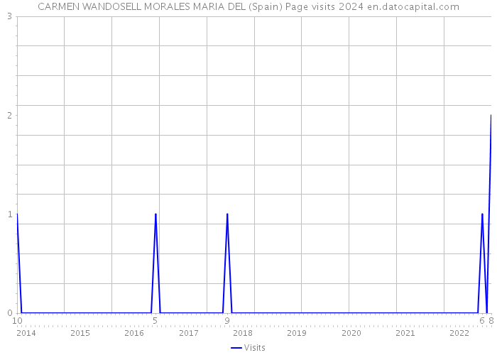 CARMEN WANDOSELL MORALES MARIA DEL (Spain) Page visits 2024 