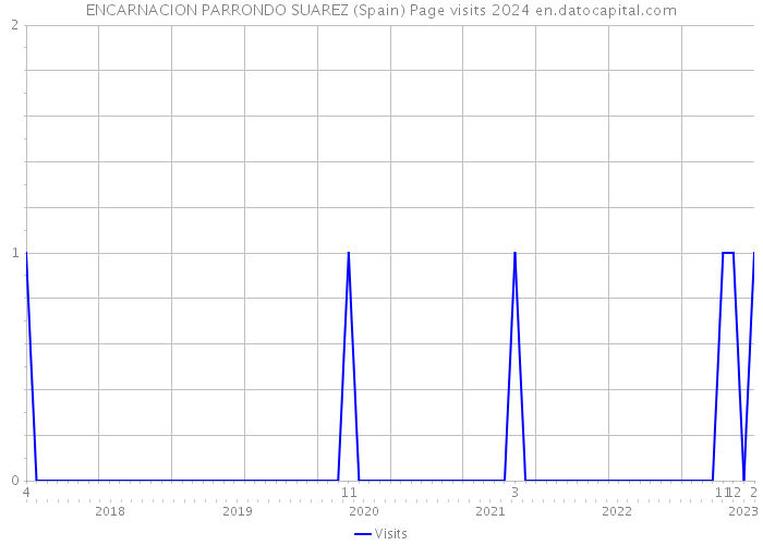 ENCARNACION PARRONDO SUAREZ (Spain) Page visits 2024 