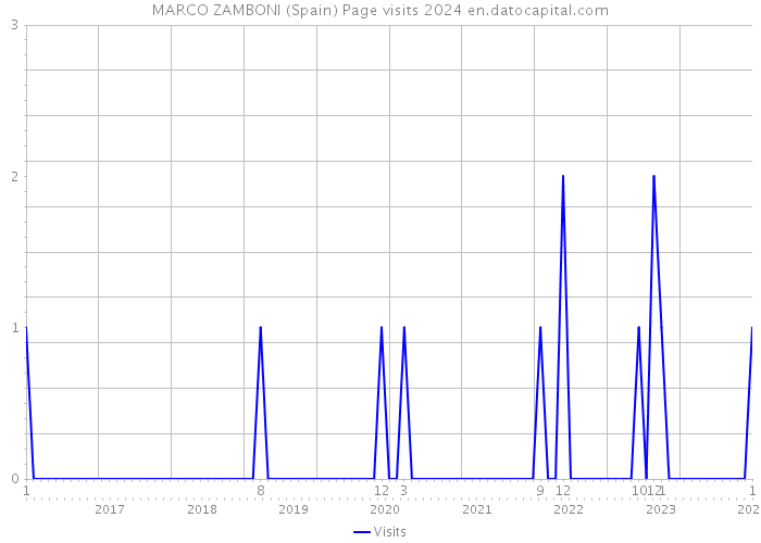 MARCO ZAMBONI (Spain) Page visits 2024 