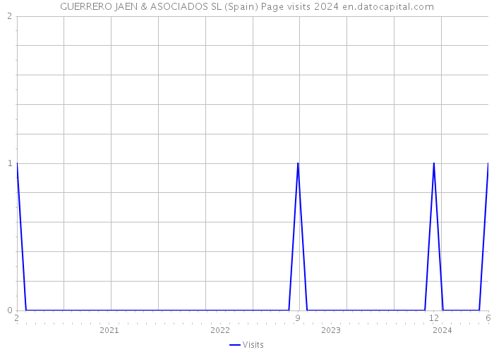 GUERRERO JAEN & ASOCIADOS SL (Spain) Page visits 2024 