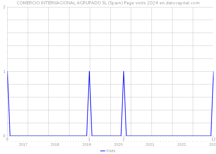 COMERCIO INTERNACIONAL AGRUPADO SL (Spain) Page visits 2024 