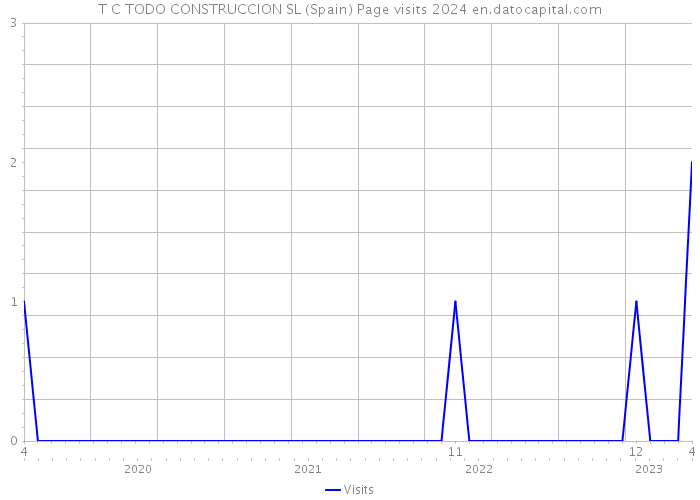 T C TODO CONSTRUCCION SL (Spain) Page visits 2024 