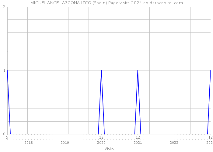MIGUEL ANGEL AZCONA IZCO (Spain) Page visits 2024 