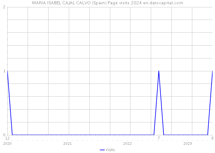 MARIA ISABEL CAJAL CALVO (Spain) Page visits 2024 