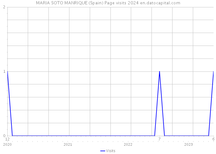 MARIA SOTO MANRIQUE (Spain) Page visits 2024 
