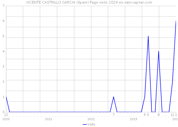 VICENTE CASTRILLO GARCIA (Spain) Page visits 2024 