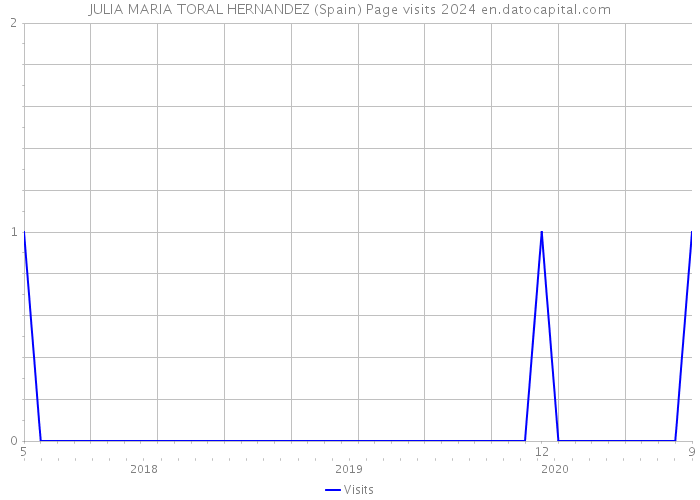 JULIA MARIA TORAL HERNANDEZ (Spain) Page visits 2024 