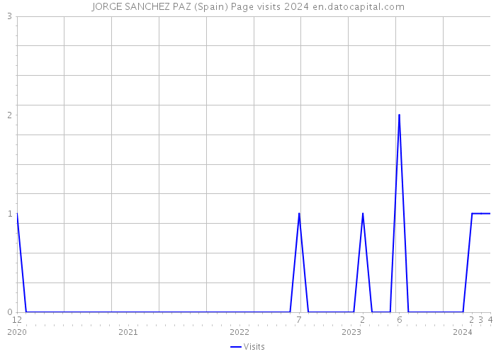JORGE SANCHEZ PAZ (Spain) Page visits 2024 