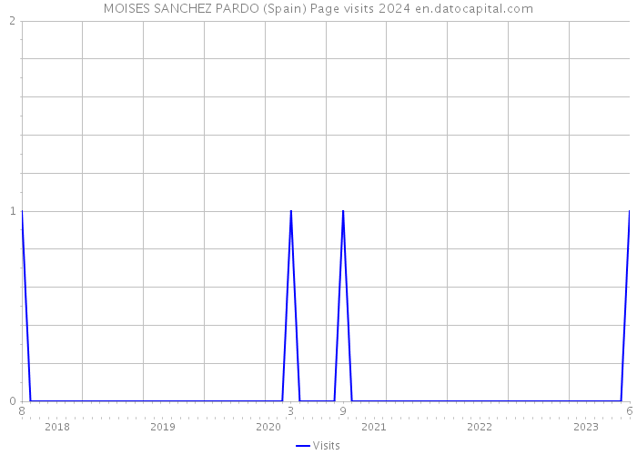 MOISES SANCHEZ PARDO (Spain) Page visits 2024 