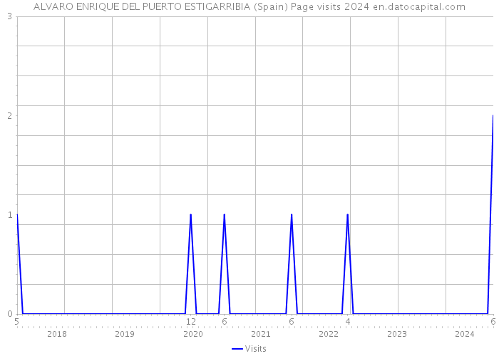 ALVARO ENRIQUE DEL PUERTO ESTIGARRIBIA (Spain) Page visits 2024 