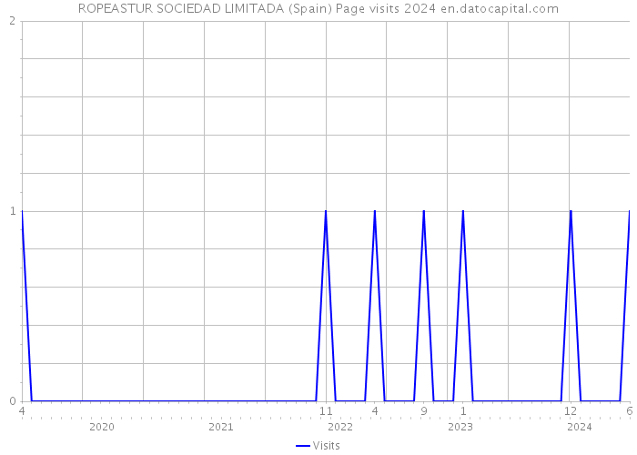 ROPEASTUR SOCIEDAD LIMITADA (Spain) Page visits 2024 