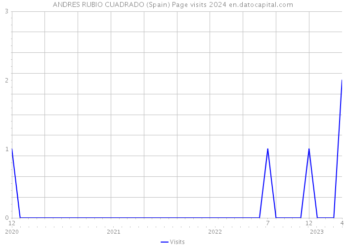 ANDRES RUBIO CUADRADO (Spain) Page visits 2024 