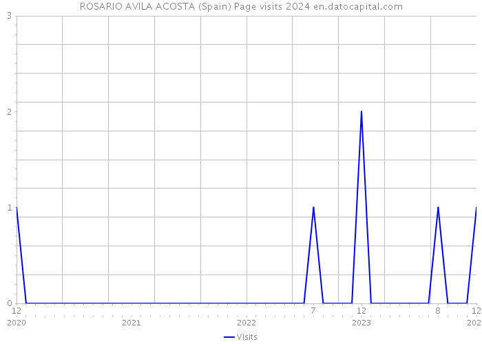 ROSARIO AVILA ACOSTA (Spain) Page visits 2024 