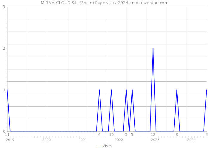 MIRAM CLOUD S.L. (Spain) Page visits 2024 