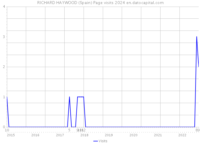 RICHARD HAYWOOD (Spain) Page visits 2024 