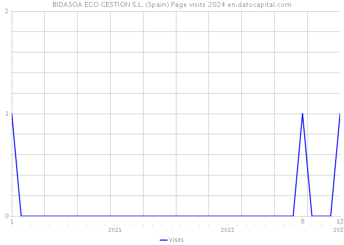 BIDASOA ECO GESTION S.L. (Spain) Page visits 2024 