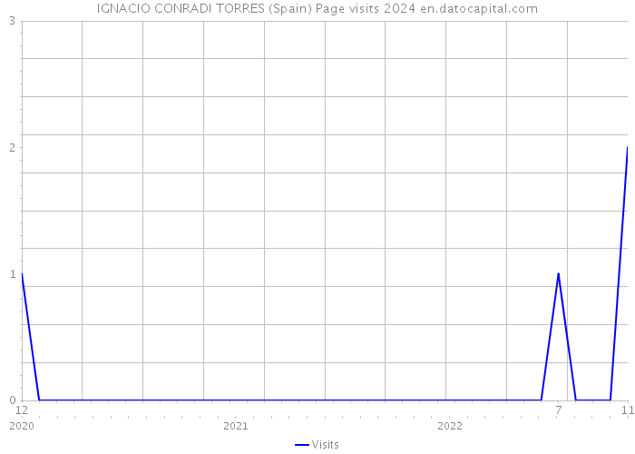 IGNACIO CONRADI TORRES (Spain) Page visits 2024 